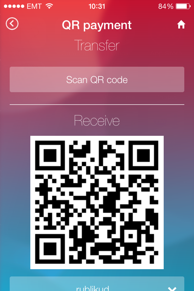 Qr code mobile app feature